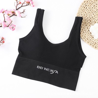 Sports Underwear Camisole Tank Top Female Outwear Bra A Body With Padded Bott#lk