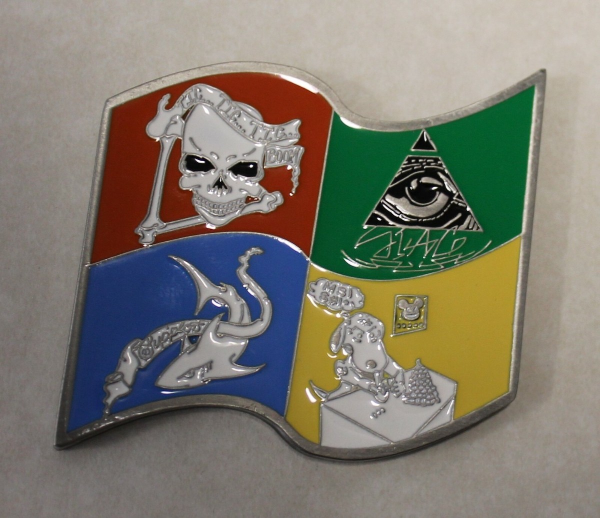 USS Enterprise CVN-65 Spooks Intelligence Crypto Techs 2012 Navy Challenge  Coin