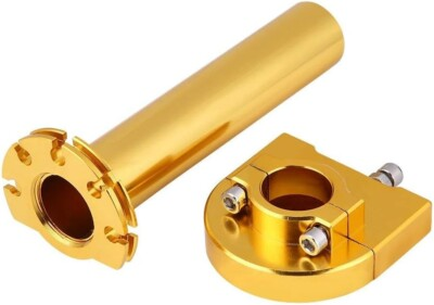 #ad 7 8quot; Turn Twist Throttle Handle Bar Throttle Tube Universal Gold for Motorcycle $12.54