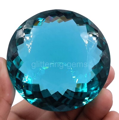 Natural Blue Aquamarine 500 Ct IGL Loose Transparent Gemstone Round Cut 5MSB