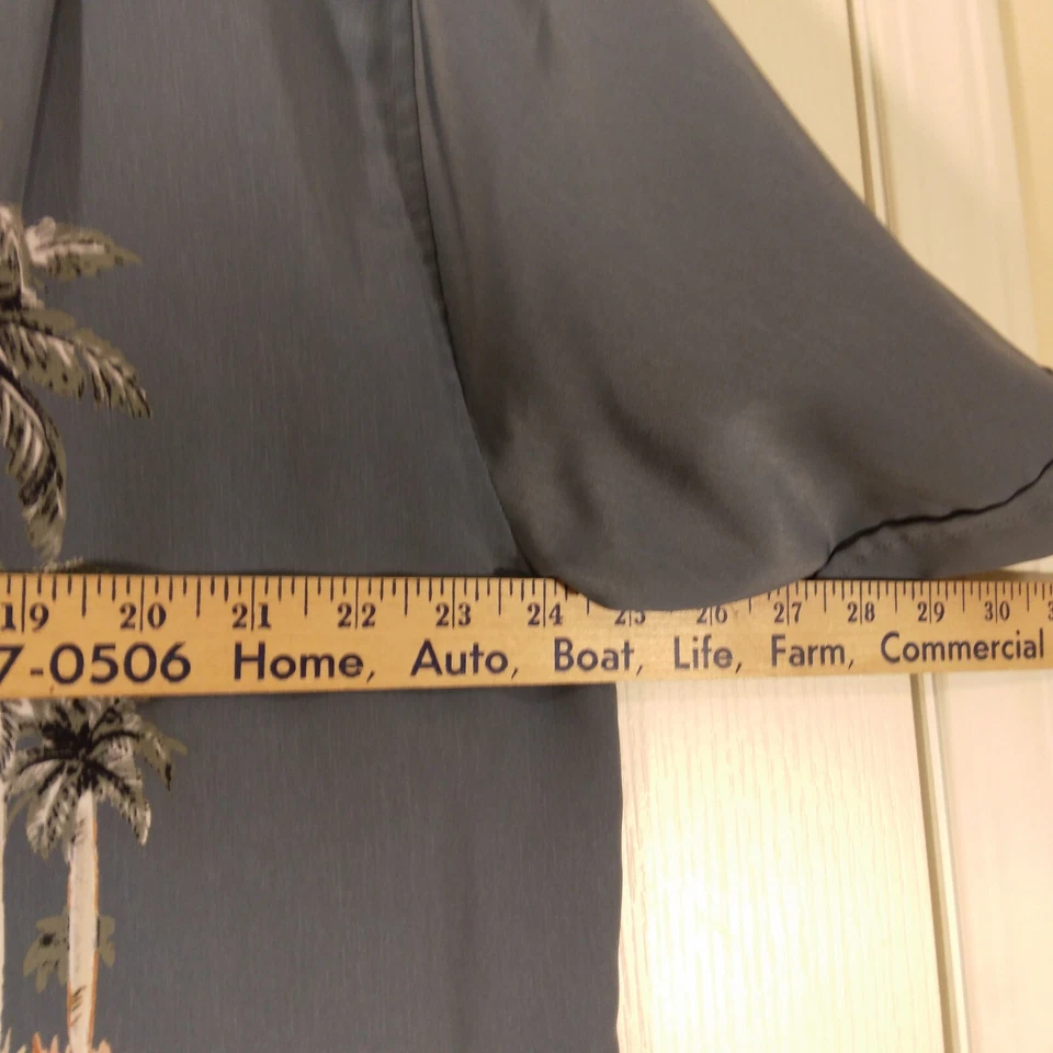 The Havanera CO Camisa Hombre XL XLarge Azul Cuba Gráfico Hawaiano Manga Corta Foto 4 de 4