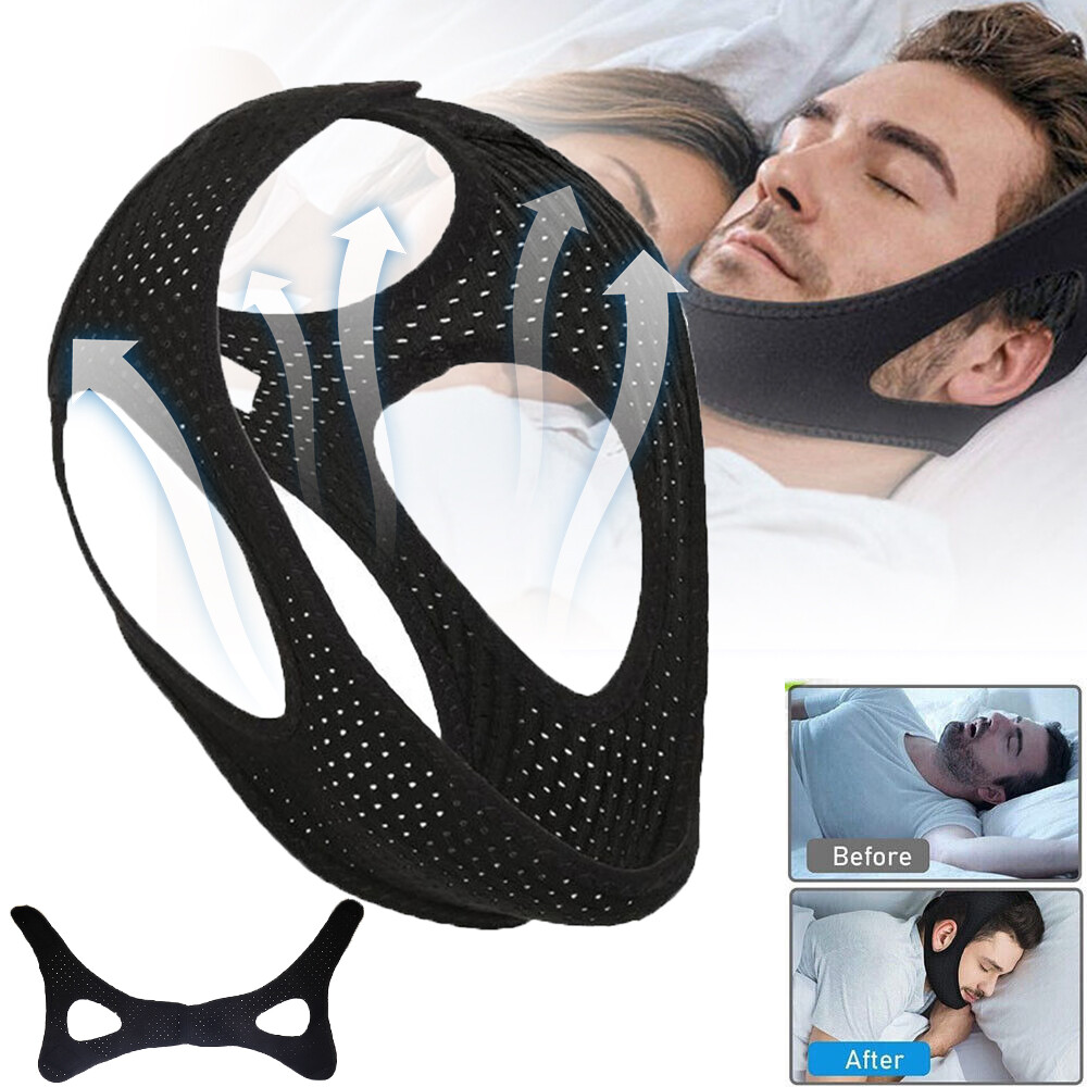 Anti Snoring Chin Strap Sleep Apnea Stop Solution Snore Belt Snoreless