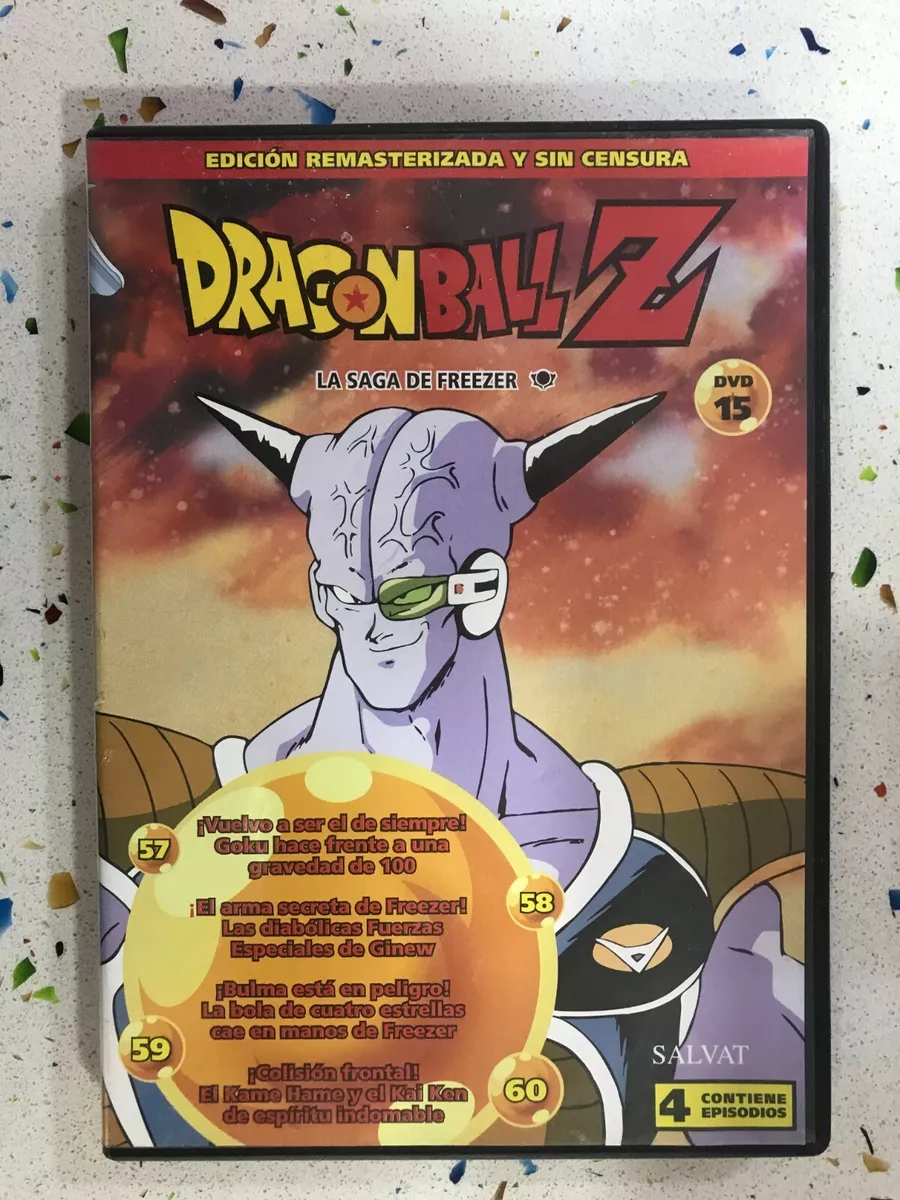 Dragon Ball Z DVD 15 the Saga Of Freezer - Episodes 57 To 60 Spanish Catalan