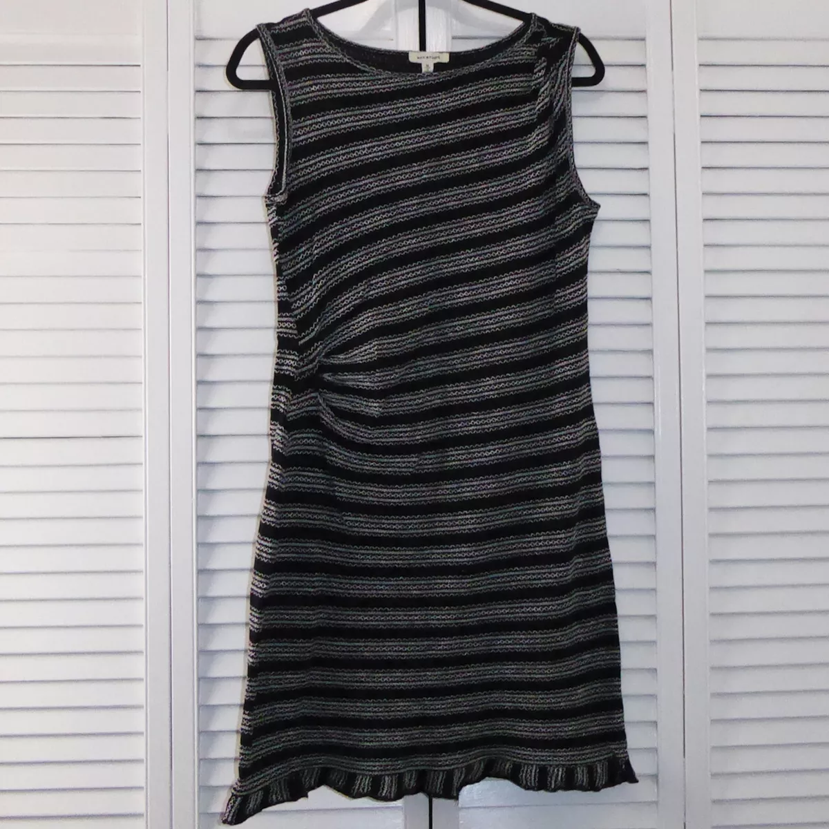 Max studio black clearance and white dress
