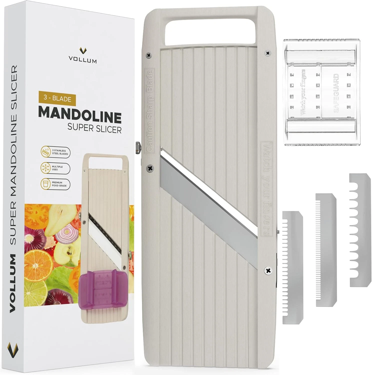 Professional Japanese Mandoline Slicer with Interchangeable Stainless Blades
Opens in a new window o