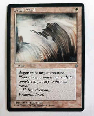  DEATH WARD  ICE AGE 1995 ICE AGE  NM  WHITE  MAGIC THE GATHERING  MTG  HEALING