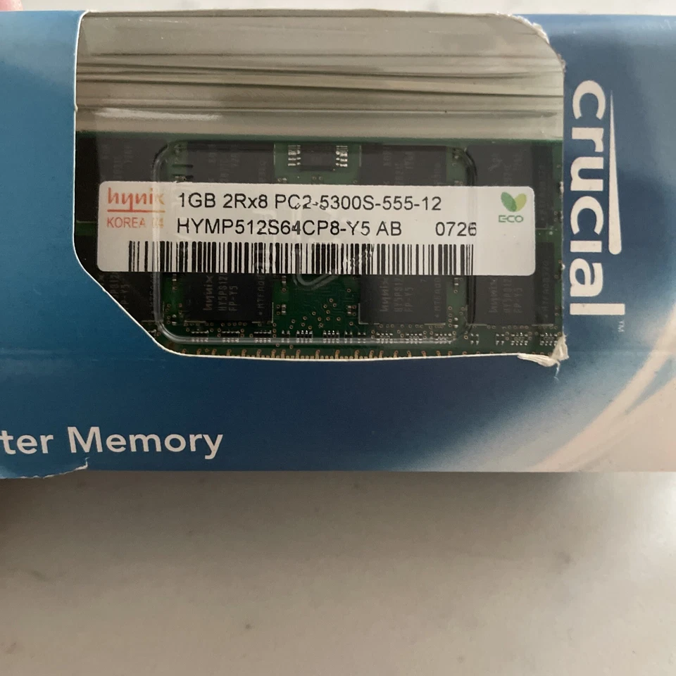 Hynix PC2-5300 2 GB SDRAM 667 MHz DDR2 Memory (HYMP512S64CP8-Y5 AB) - Image 2 of 4