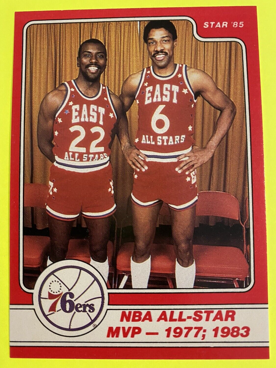 1985 Star Julius Erving #11 Basketball Card 76'ers NM Condition