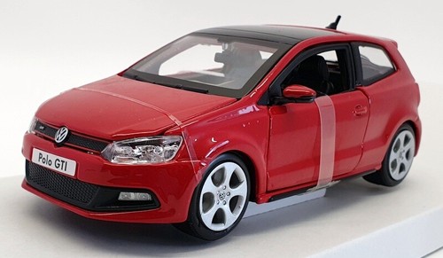 Burago 1/24 Scale 18-21059 - Volkswagen Polo GTi - Red