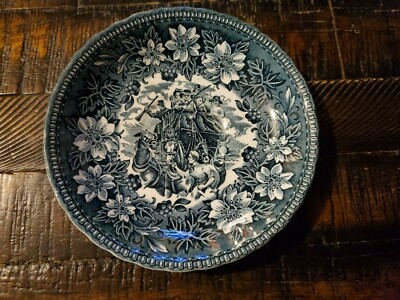Royal Tudor Ware Coaching Taverns 1828 Staffordshire England Saucer 5 3/4''