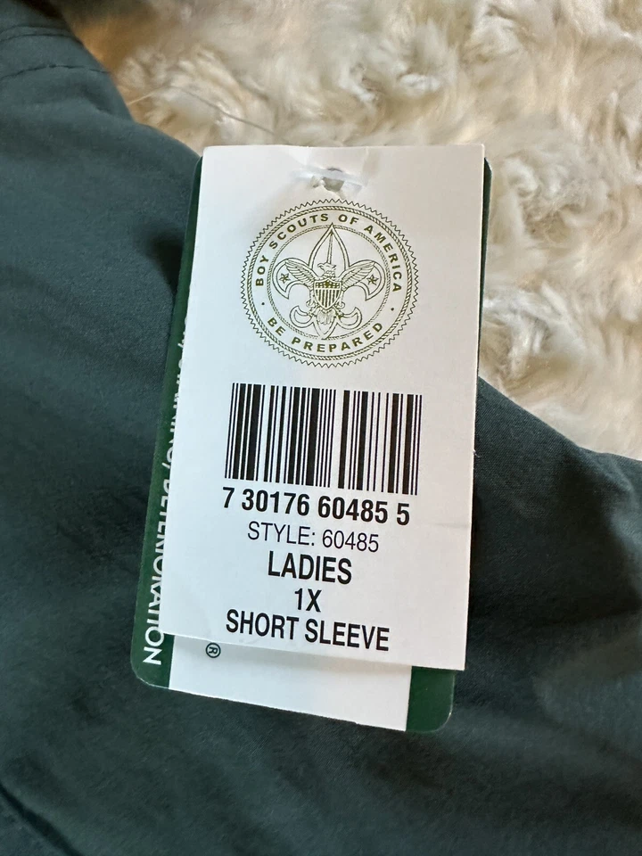 NEW BSA Venture Boy Scouts Venturing Ladies Plus Size 1X Uniform shirt Vent Snap - Image 2 of 4