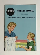 Vintage Pre-1963 Kenmore Clothes Washer Owner’s Manual  Part No. 95406, 10” x 7”
