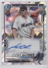2021 Bowman Chrome Prospects Atomic Refractor 6/100 Jake Eder #CPA-JED Auto 7c5