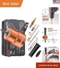 Double Headed Sheet Metal Nibbler - Precision Cutter for Straight & Curved Cuts