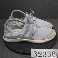 Olukai Pehuea Li Shoes Womens Size 7 Gray Mesh Casual Lace Up