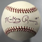 Mickey Rivers Signed Official Major League Baseball Autograph #17 Inscription