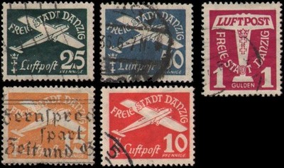 Danzig #C36-C40 set Used