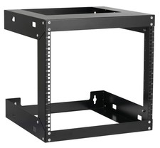 9U Wall Mount Rack Open Frame 19" Server Equipment 2 Post Network Cabinet 18"