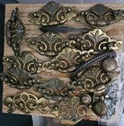 Early American Wheat Style Brass Pulls Circa 1970s's Heavy Vintage — photo 3