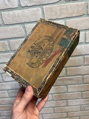 Vintage BPOE Elks Club Lodge No. 57 Fond du Lac Wis WI Cigar Box Wooden