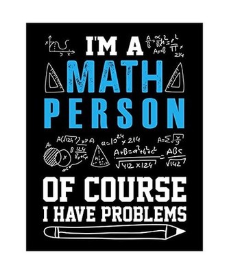 I'm a Math Person of Course i Have Problems: A4 Math Notebook Graph Paper with 1