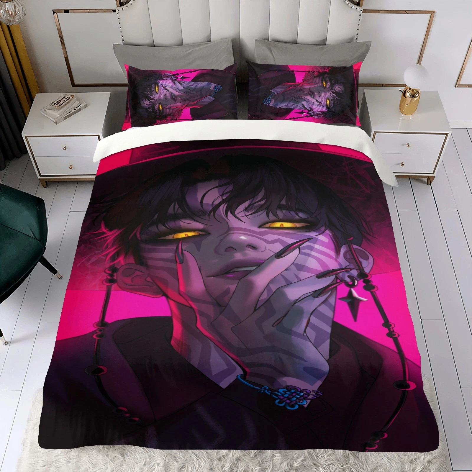 K-POP Hunters Duvet Cover Bedding Set 3 Pieces All Season Soft Kids Gift