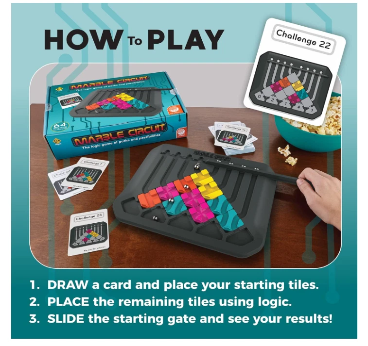MindWare Marble Circuit – Logic Puzzle Game, 64 Challenges | Free Shipping - Image 4 of 4