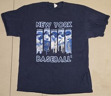 New York Yankees Mens Large Blue T-Shirt Torres Judge Sanchez Lemahieu Cole 2020