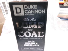 Duke Cannon "Lump of Coal Big Ass Brick Bar Charcoal Soap" 10 OZ NEW