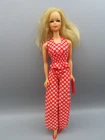 Vtg Barbie 7813 Red w White Dot Tricot  Very Clean Best Buy 1974 shoes NO DOLL