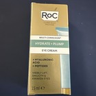 RoC Multi Correxion Hydrate + Plump Eye Cream 15ml with HA and Peptides NEW