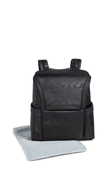 black camo diaper bag