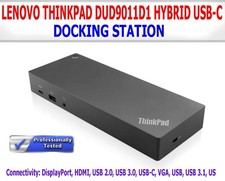 LENOVO THINKPAD DUD9011D1 HYBRID USB-C USB-A DOCKING STATION 135W AC EXTRAS