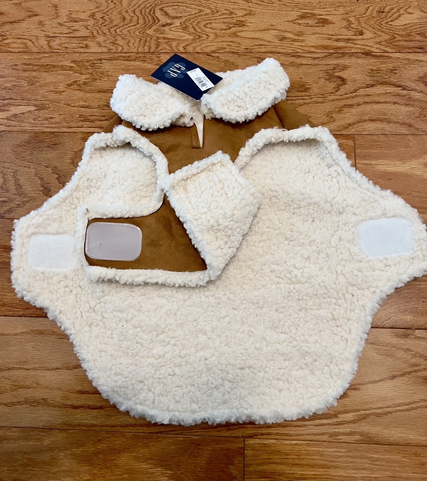 GAP Dog’s Sherpa Liked Coat, Jacket. Brown, Size Small BRAND NEW - Image 2 of 4