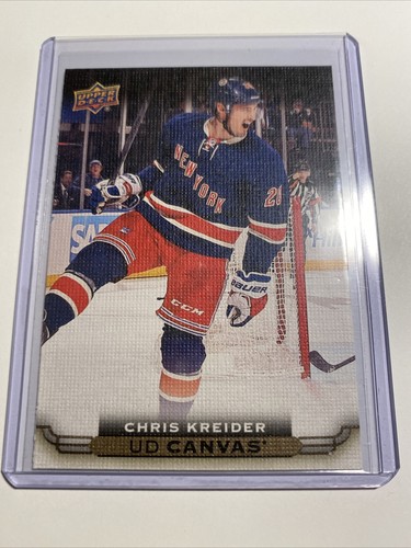 15/16 UD Canvas Chris Kreider Hockeykarte #C61 - Bild 2 von 3