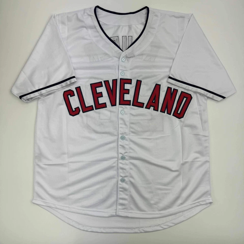 Autographed/Signed Corey Kluber Cleveland White Baseball Jersey Beckett BAS COA - Image 4 of 4