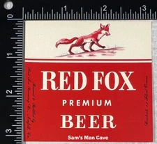 Red Fox Premium Beer Label - VIRGINIA