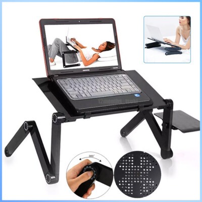 360° Adjustable Laptop Table Stand Lap Sofa Bed Tray Computer Notebook Desk NEW