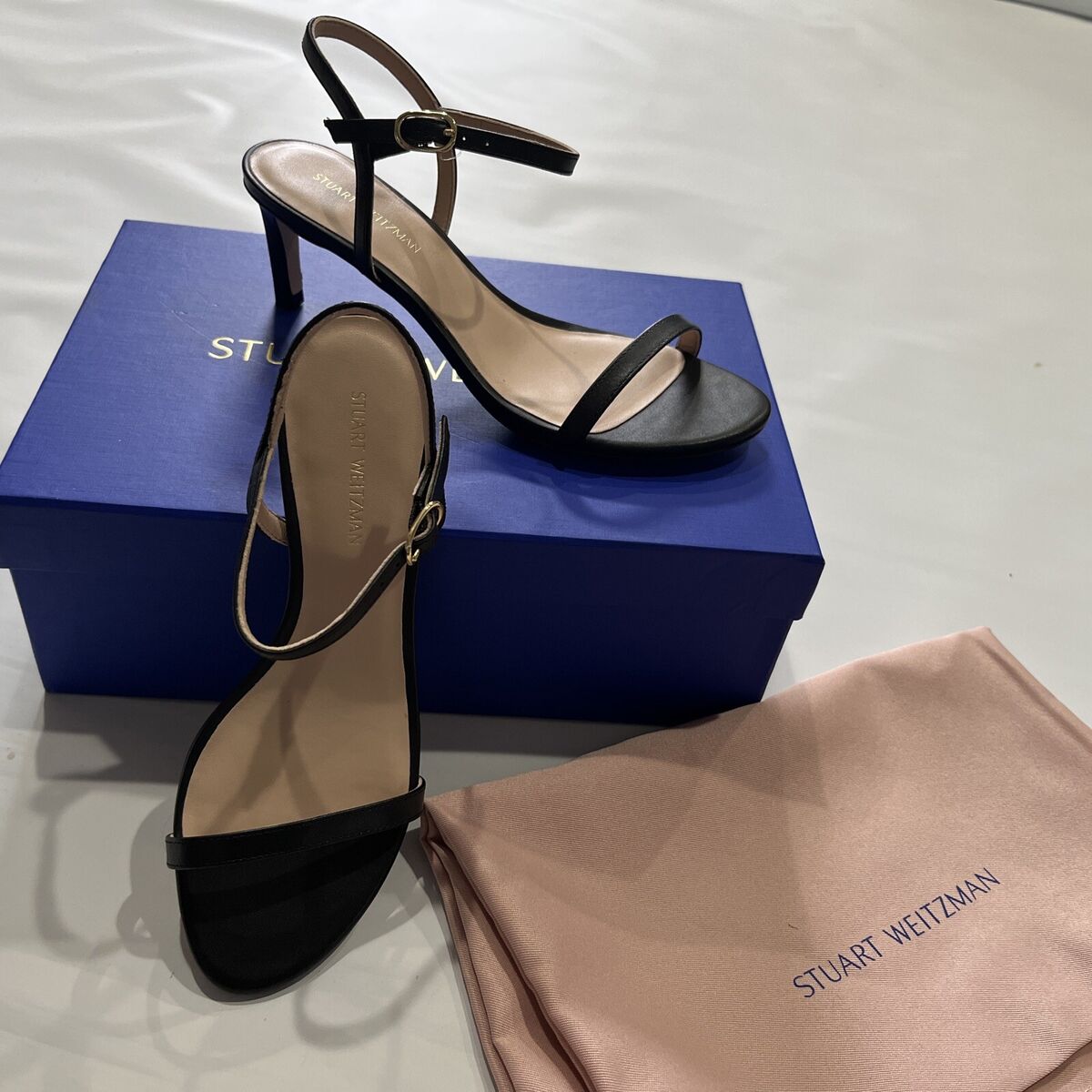 Stuart Weitzman Dancer 60 Black Sandals Heels - size 35 Stuart Weitzman Dancer 60 Black Sandals Heels - size 35