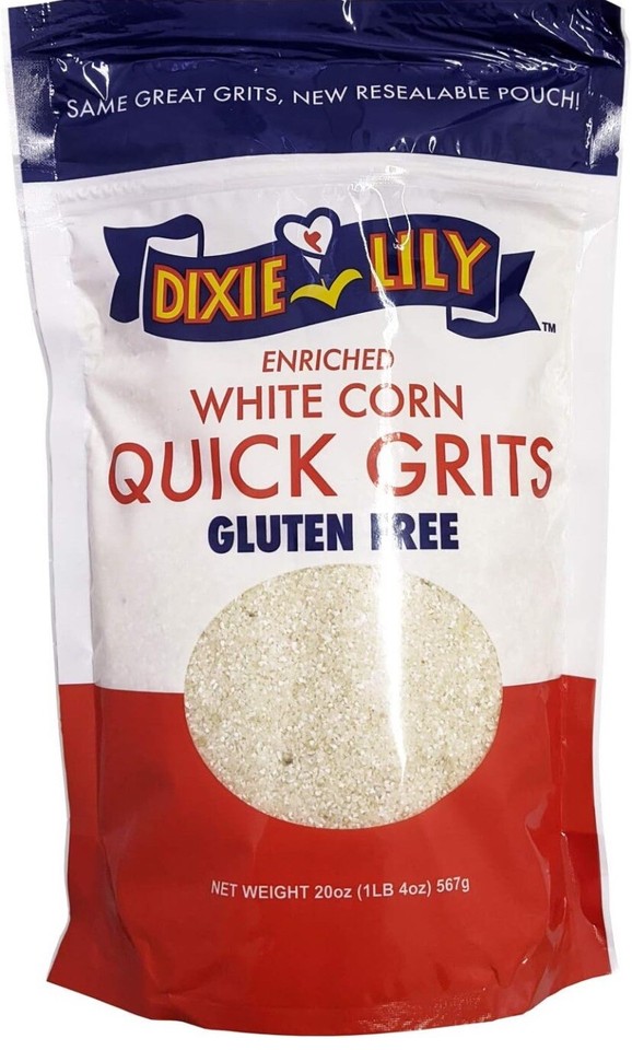 Dixie Lily Enriched White Corn Quick Grits Gluten Free 2 Bags Of 20 oz