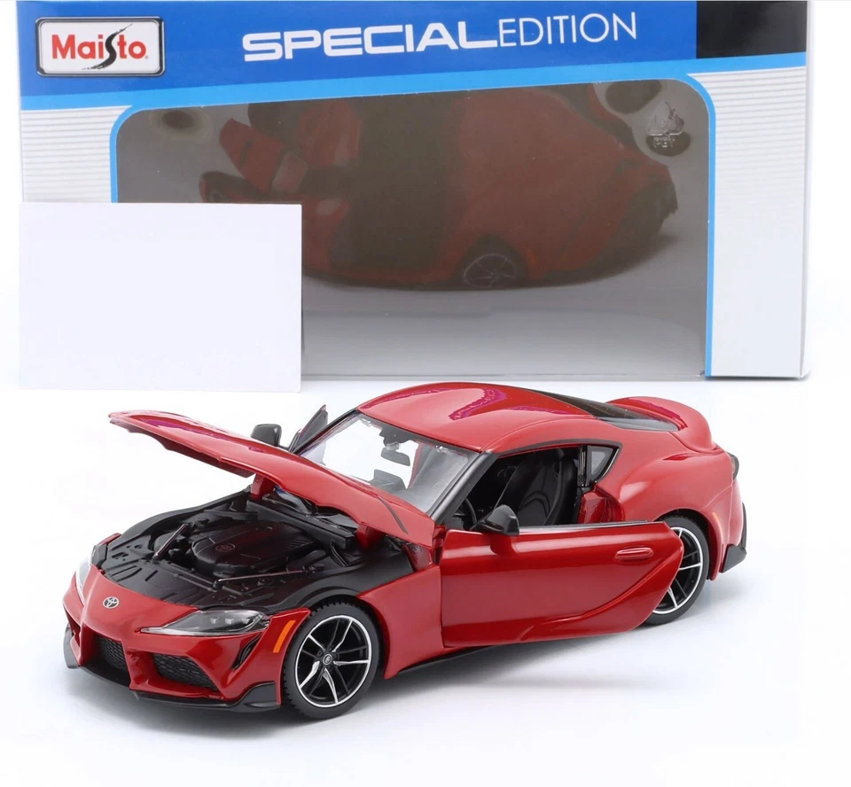 MK5 TOYOTA GR SUPRA Red - Rosso Die Cast 1/24 Maisto 32917 RD - Immagine 4 di 4