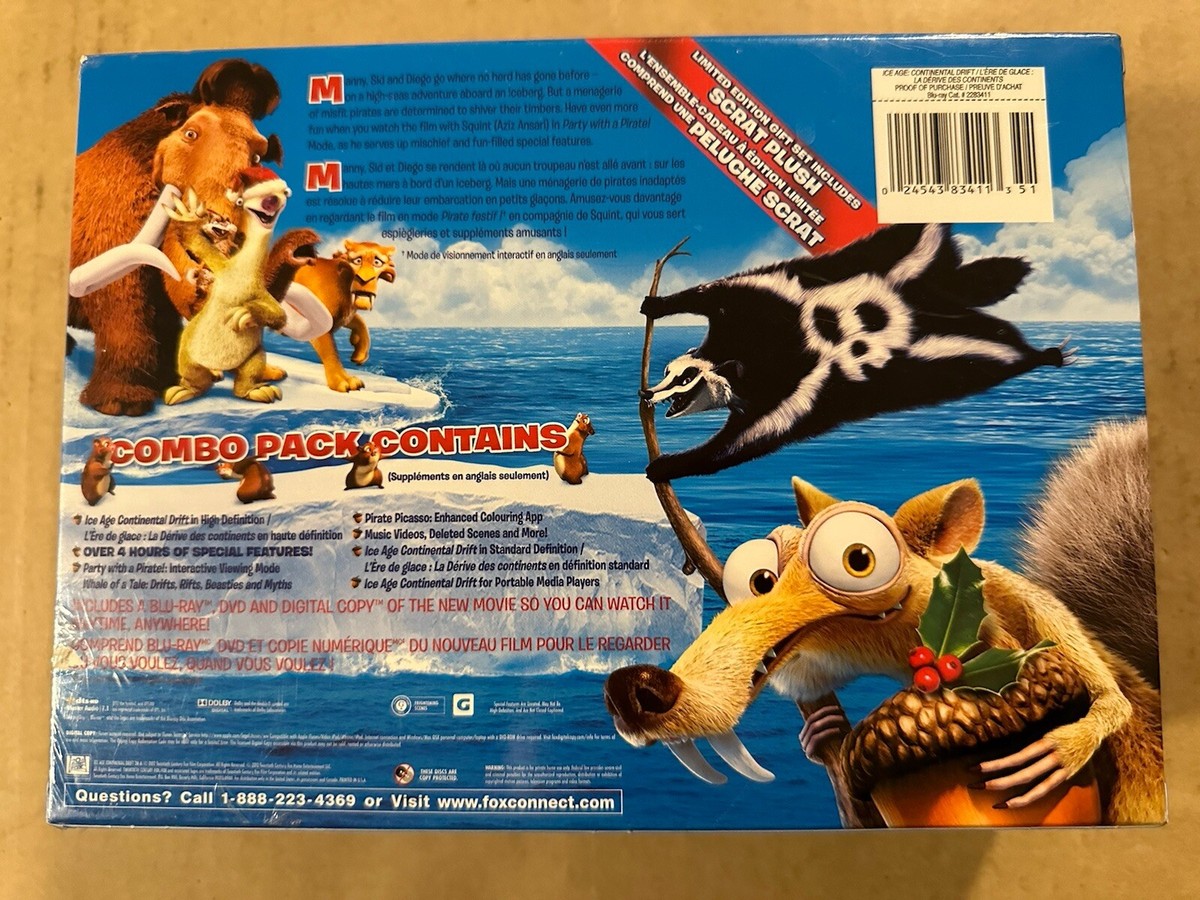 ice age continental drift dvd limited edition gift set brand new