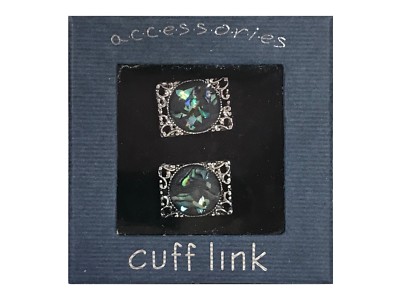 New Accessories Cuff Links Malachite Stone Effect Cufflinks Men