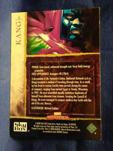 Carte collezionabili base Marvel Master Pieces serie 2 2008 U-Pick-1 - Foto 24 di 58