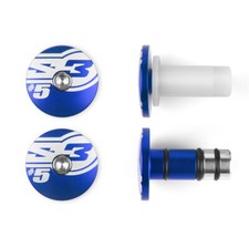 S3 Trials #5 Handlebar Bar Ends - TRS Vertigo GasGas Sherco Montesa Beta - Blue
