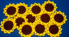 4" Coffee Table Mats Crochet Doilles Multi Colours 6nos