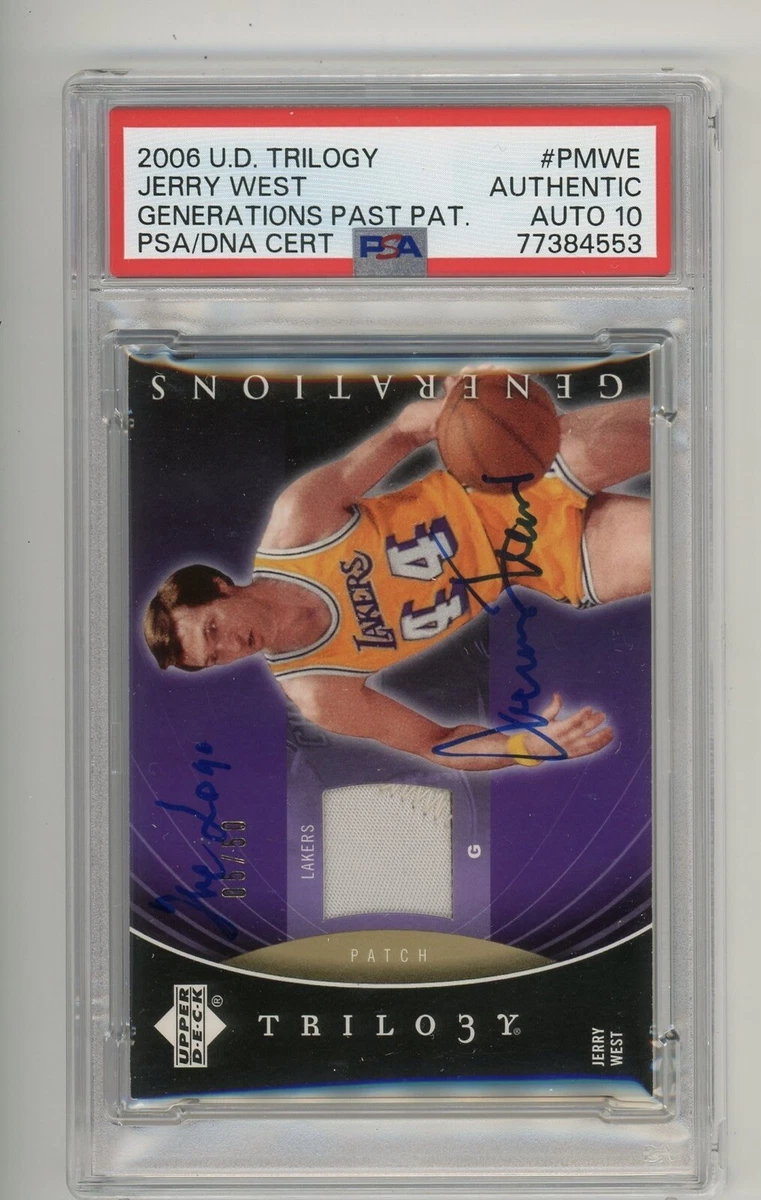 Upper Deck Jerry West Basketball Autographed Sports Trading Cards