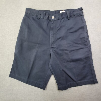 VTG Calvin Klein Shorts Mens 33 Navy Classic Fit Flat Front Made in USA NWT