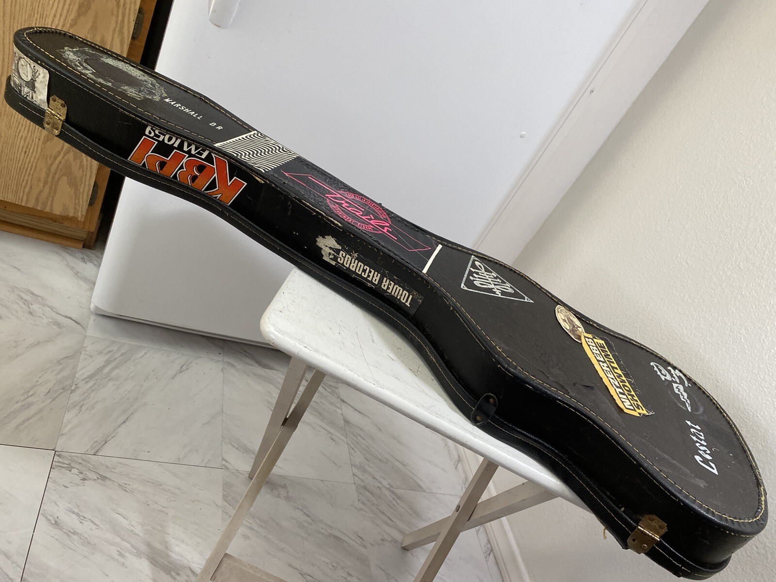 Vintage Chipboard Guitar Case strat style? eBay