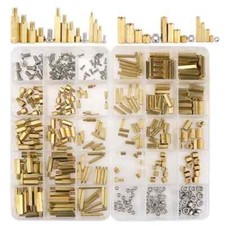 360Pcs M2 M3 M4 Male Female Brass Spacer Standoff Screw Nut Assortment Kit